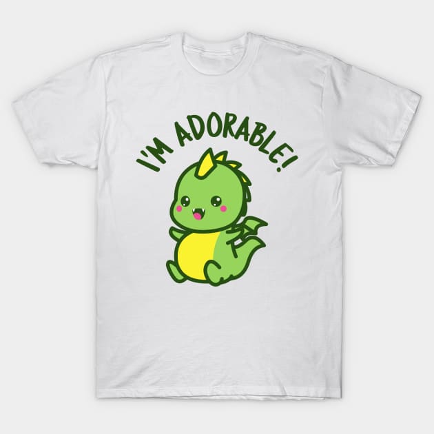 Adorable Dragon T-Shirt by dflynndesigns